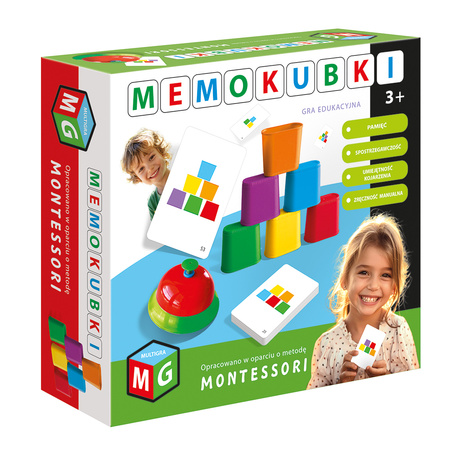 MONTESSORI - GRA EDUKACYJNA MEMOKUBKI