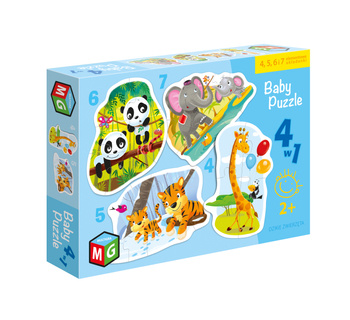 BABY PUZZLE: DZIKIE ZWIERZĄTKA